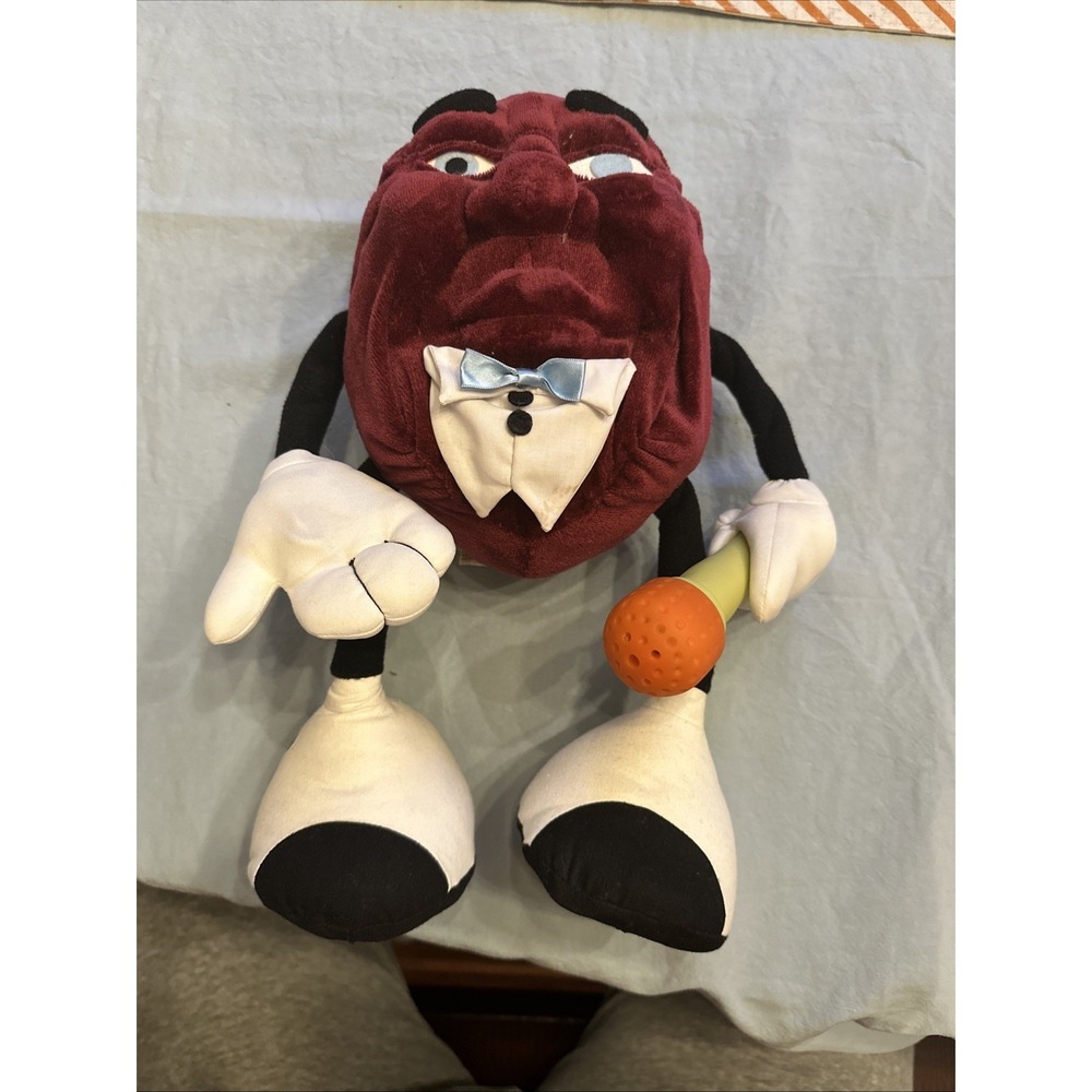 VINTAGE CALIFORNIA RAISINS 1987 Bendable Figurine Plush Stuffed Toy Applause